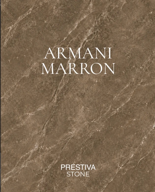 Dalle de marbre Armani Marron